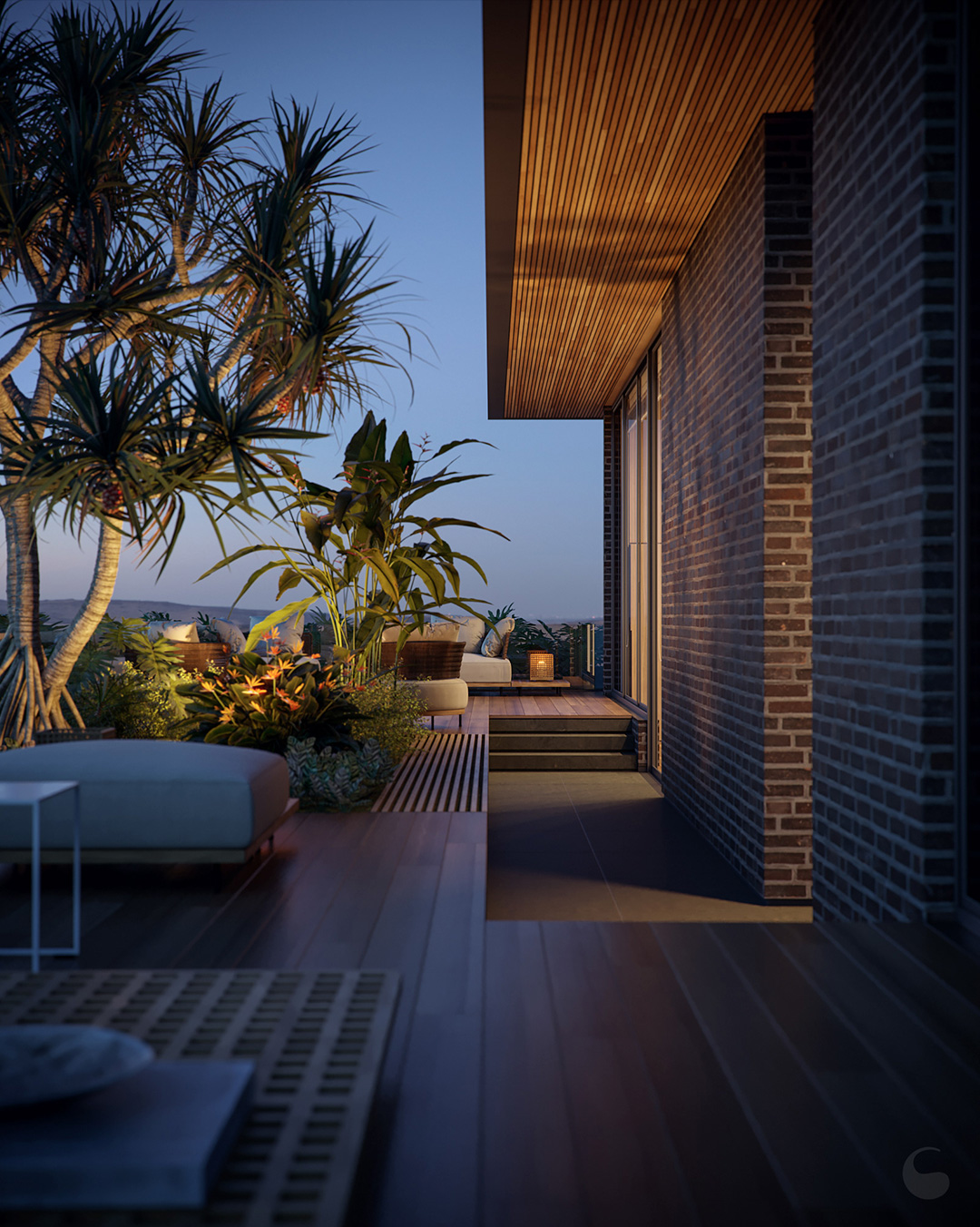 3D Arquitetura - Rooftop Garden - Daniel Savoia